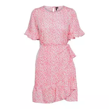 Короткое платье Vero Moda Henna 2/4 Short Sleeve, розовый