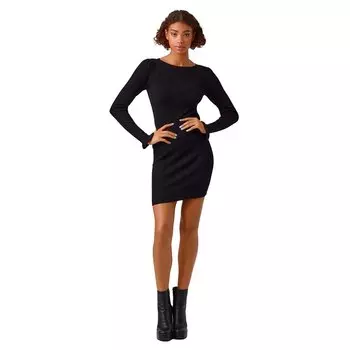 Короткое платье Vero Moda Promise Long Sleeve, черный