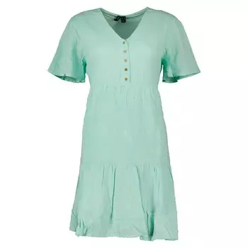 Короткое платье Vero Moda Satina Short Sleeve, зеленый