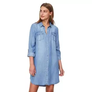 Короткое платье Vero Moda Silla, синий
