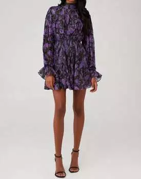 Короткое платье Viha черного цвета Hemant & Nandita