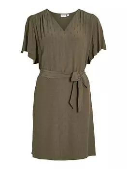 Короткое платье Vila, коричневый