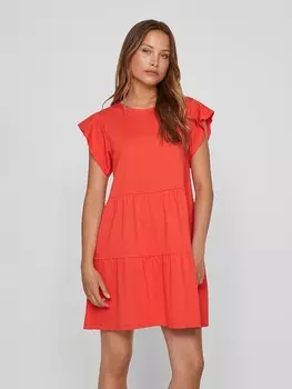 Короткое платье Vila, красный