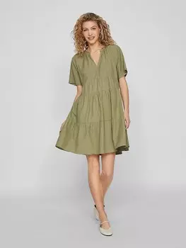 Короткое платье Vila, зеленый