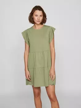 Короткое платье Vila, зеленый