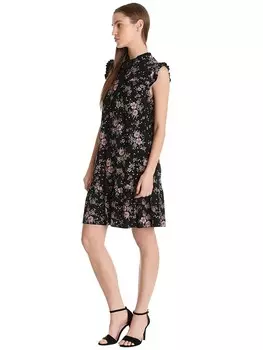 Короткое платье Vive Maria Hibiscus Girl, черный