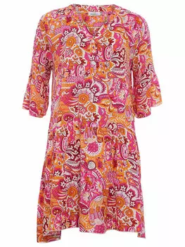 Короткое платье Zwillingsherz Suheila, цвет orange/pink