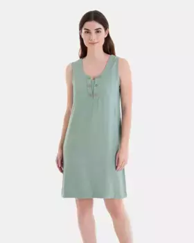 Короткое пляжное платье без рукавов Massana, зеленый
