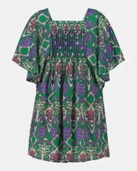 КОРОТКОЕ ПЛЯЖНОЕ ПЛАТЬЕ С ПРИНТОМ Tintoretto, зеленый