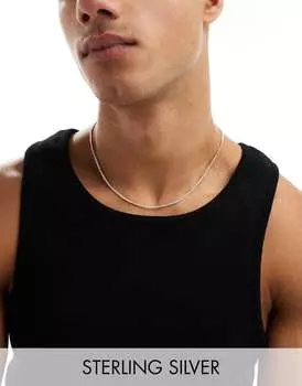 Короткое серебряное колье-цепочка ASOS