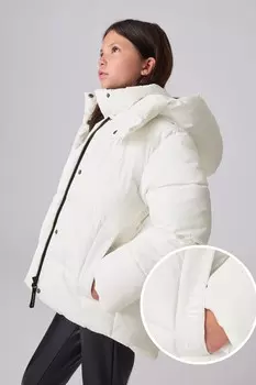 Короткое стеганое пальто для девочек Smallsaints, белый