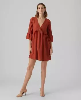 Короткое струящееся женское платье Vero Moda
