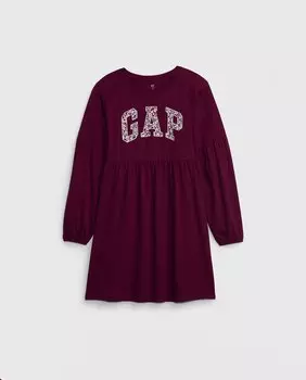 Короткое трикотажное платье для девочки Gap, фиолетовый