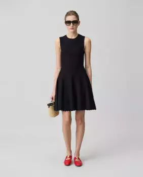 Короткое трикотажное платье-фигурка Claudie Pierlot, черный