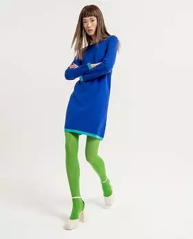 Короткое трикотажное платье Surkana, синий