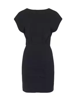 Короткое трикотажное платье Verdi с круглым вырезом Iro, черный