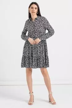 Короткое укороченное платье United Colors Of Benetton, черный