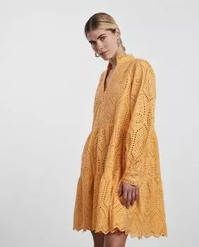 Короткое вырезанное платье Yas, оранжевый