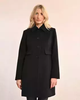 Короткое женское пальто с передними карманами Molly Bracken, черный