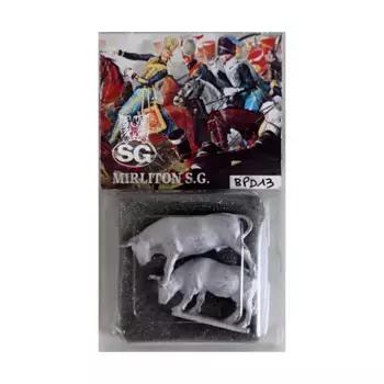 Корова и Бык, Historical Miniatures - Medieval - Accessories (28mm) (Mirliton SG)