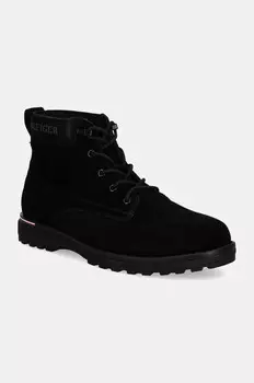 КОРПОРАТИВНЫЕ OUTDOOR SUEDE BOOT замшевые туфли Tommy Hilfiger, черный