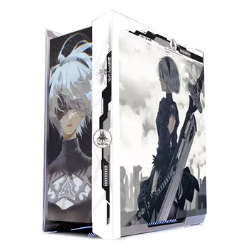 Корпус ASUS ROG Strix Helios GX601 Custom Neil Mechanical Era Theme, Mid Tower, белый/рисунок