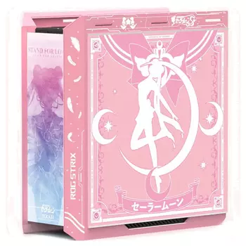 Корпус ASUS ROG Strix Helios GX601 Custom Sailor Moon Theme, Mid Tower, розовый/рисунок