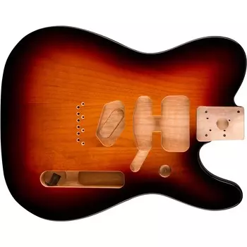 Корпус Fender Deluxe Telecaster из ольхи, 3 цвета, солнечный свет