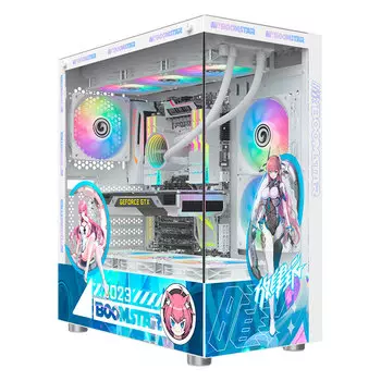 Корпус GALAX Phantom, Mid Tower, белый/рисунок