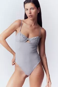 Корпус из микрофибры без подкладки H&M, серый