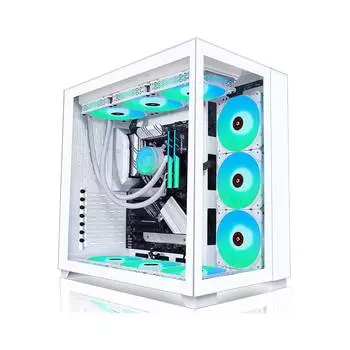 Корпус KEDIERS C590, ATX/Micro-ATX, Mid Tower, белый