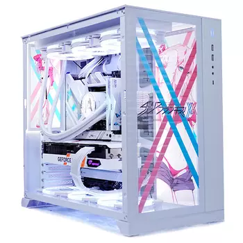 Корпус Lian Li Bauhaus O11D Custom 02, Full Tower, белый/рисунок