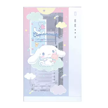 Корпус Lian Li Bauhaus O11D Custom Cinnamoroll full, Full Tower, белый/рисунок