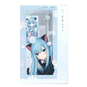 Корпус Lian Li Bauhaus O11D Custom Nachoneko full, Full Tower, белый/рисунок