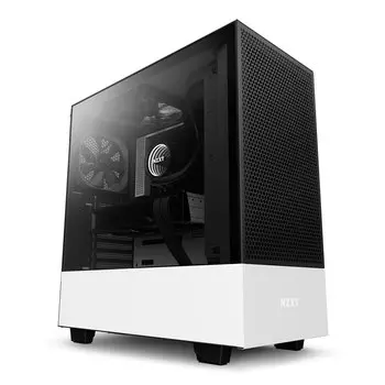 Корпус NZXT H510 Flow, Mid Tower, матовый белый/черный