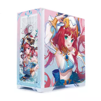 Корпус SAMA Custom Xianma Yanzhishen Nilou, Mid Tower, белый/рисунок