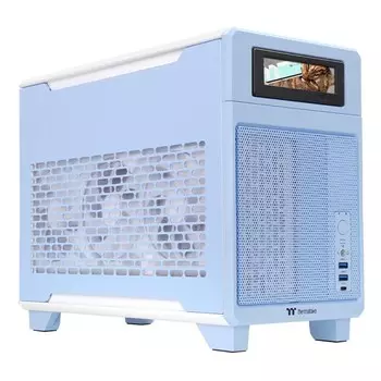 Корпус Thermaltake TR100 Mini, Mini Tower, голубой