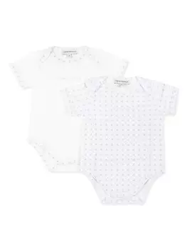 Корпуса с логотипом (комплект из двух) Emporio Armani Kids, белый