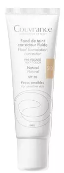 Корректировка жидкости на лице Avne Couvrance SPF20, 02 Naturalny