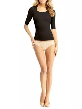 Корректирующая футболка Memoi с круглым вырезом slimme, черный