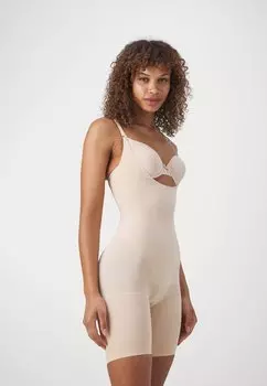 Корректирующее белье EVERYDAY SHAPING OPEN BUST MID THIGH Spanx, песочный