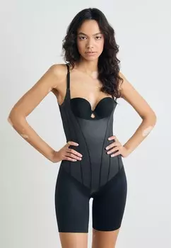 Корректирующее белье SUPER SCULPT OPEN BUST MID THIGH Spanx, черный