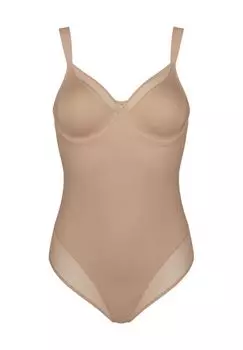 Корректирующее боди «TRUE SHAPE SENSATION», V-образный вырез, эластичное, для женщин Triumph, цвет Smooth Skin