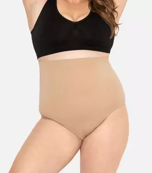 Корректирующие стринги с высокой талией Conturve Stone New Look, светло-серый