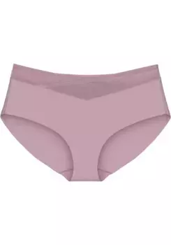 Корректирующие трусы Triumph "True Shape Sensation T Maxi", сетчатые вставки, цвет Rosebloom