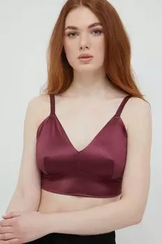 Корректирующий бюстгальтер из атласа Spanx, фиолетовый