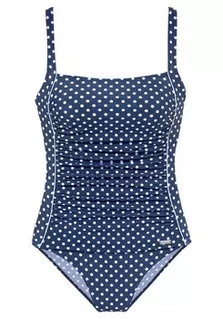 Корректирующий купальник без косточек Lascana, синий