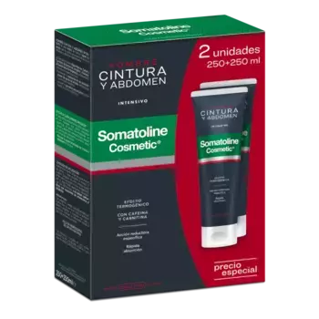 Корректор для лица Reductor Cintura y Abdomen Intensivo Hombre Somatoline, 2 x 250 ml