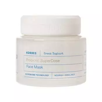 Korres Греческий Йогурт Probiotic Superdose Face Mask увлажняющая маска для лица 100мл