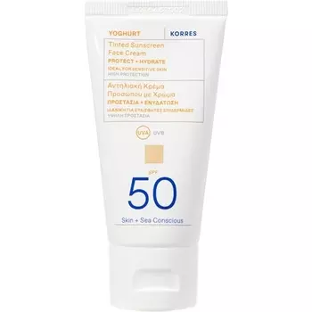 Korres Йогуртовый тонирующий крем для лица Spf50 50 мл